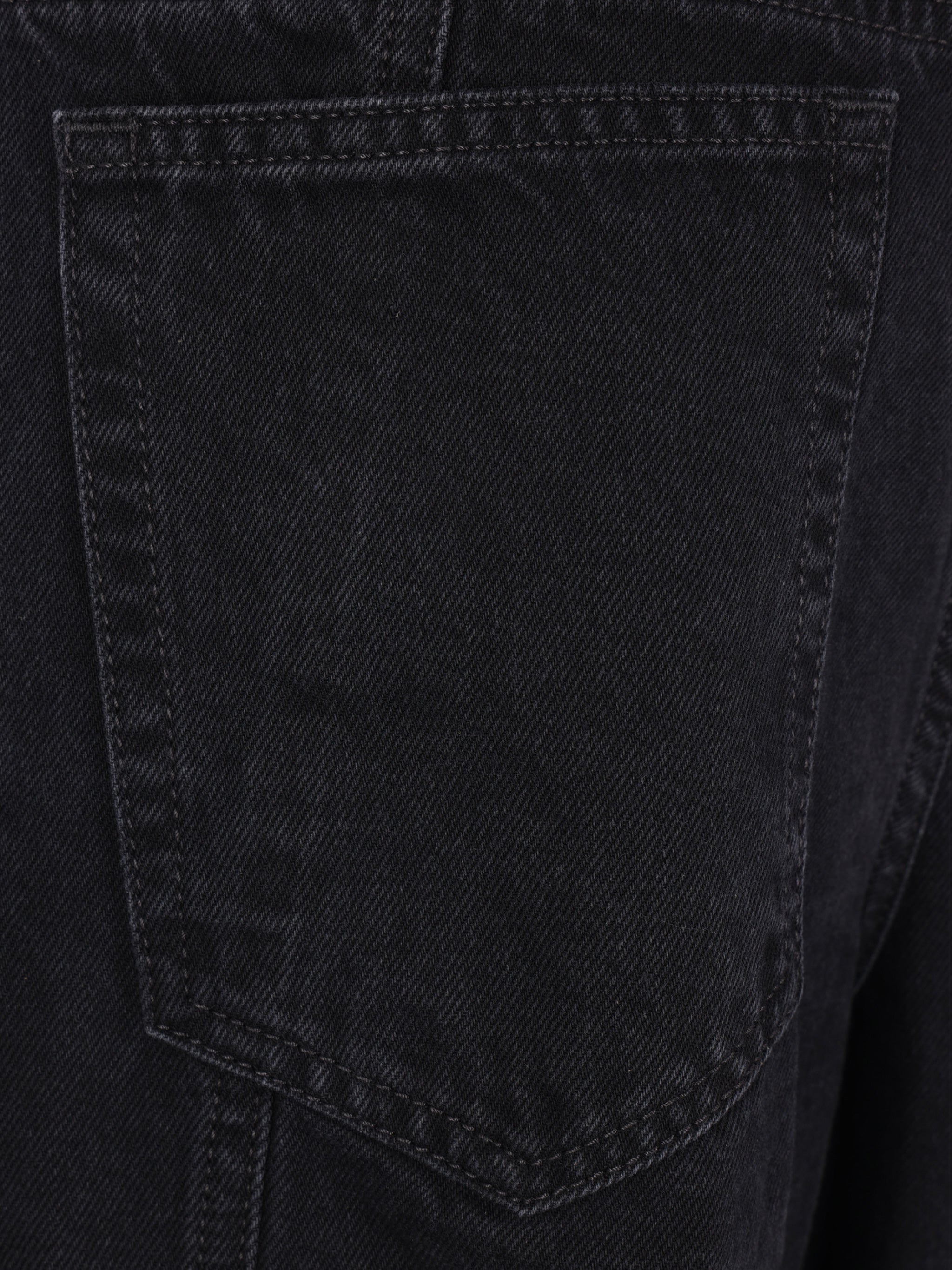 Wide-Leg Cargo Jeans with Classic Waistband and Flap Pockets