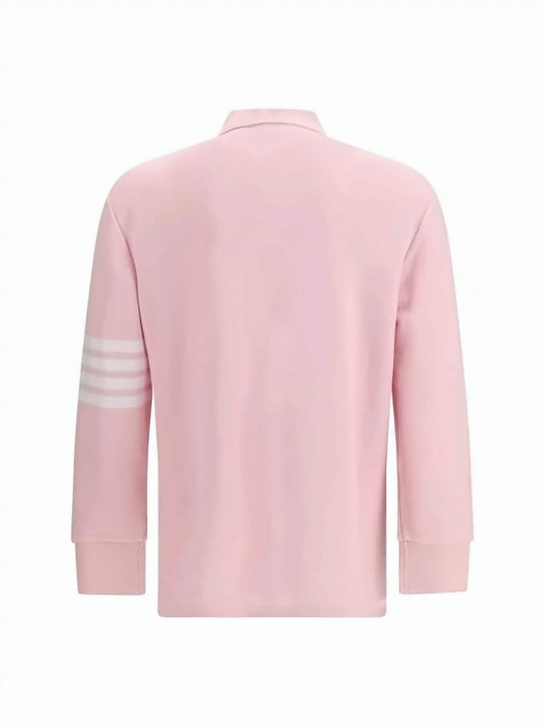 Textured Piqué Long Sleeve Polo Shirt