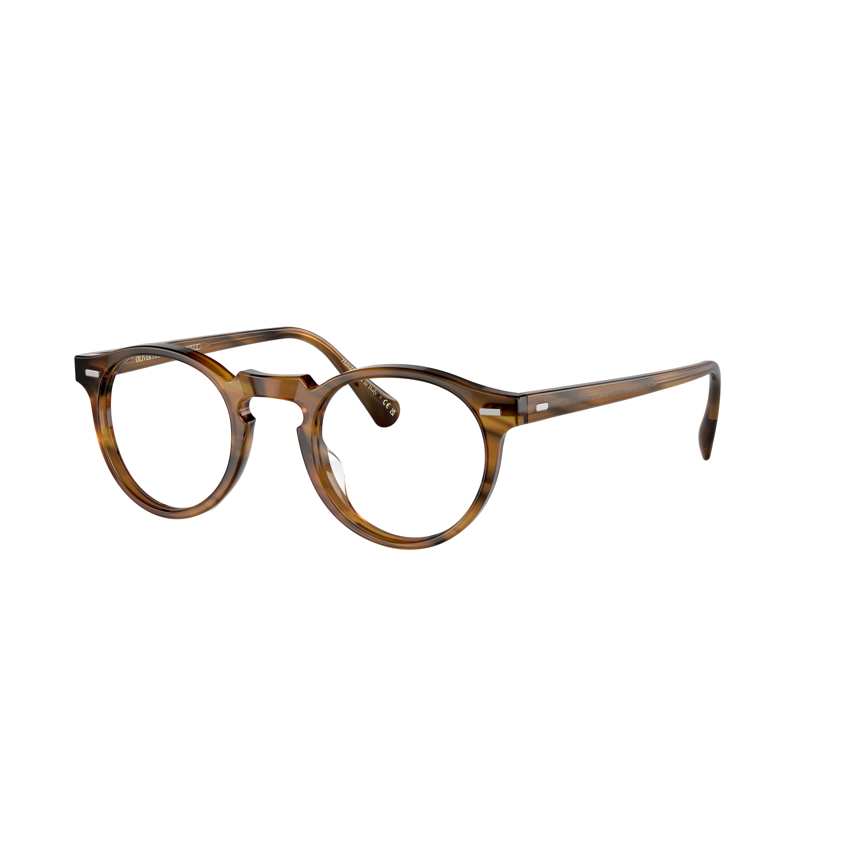 0ov5186 Classic Round Acetate Eyeglasses with Tortoiseshell Pattern