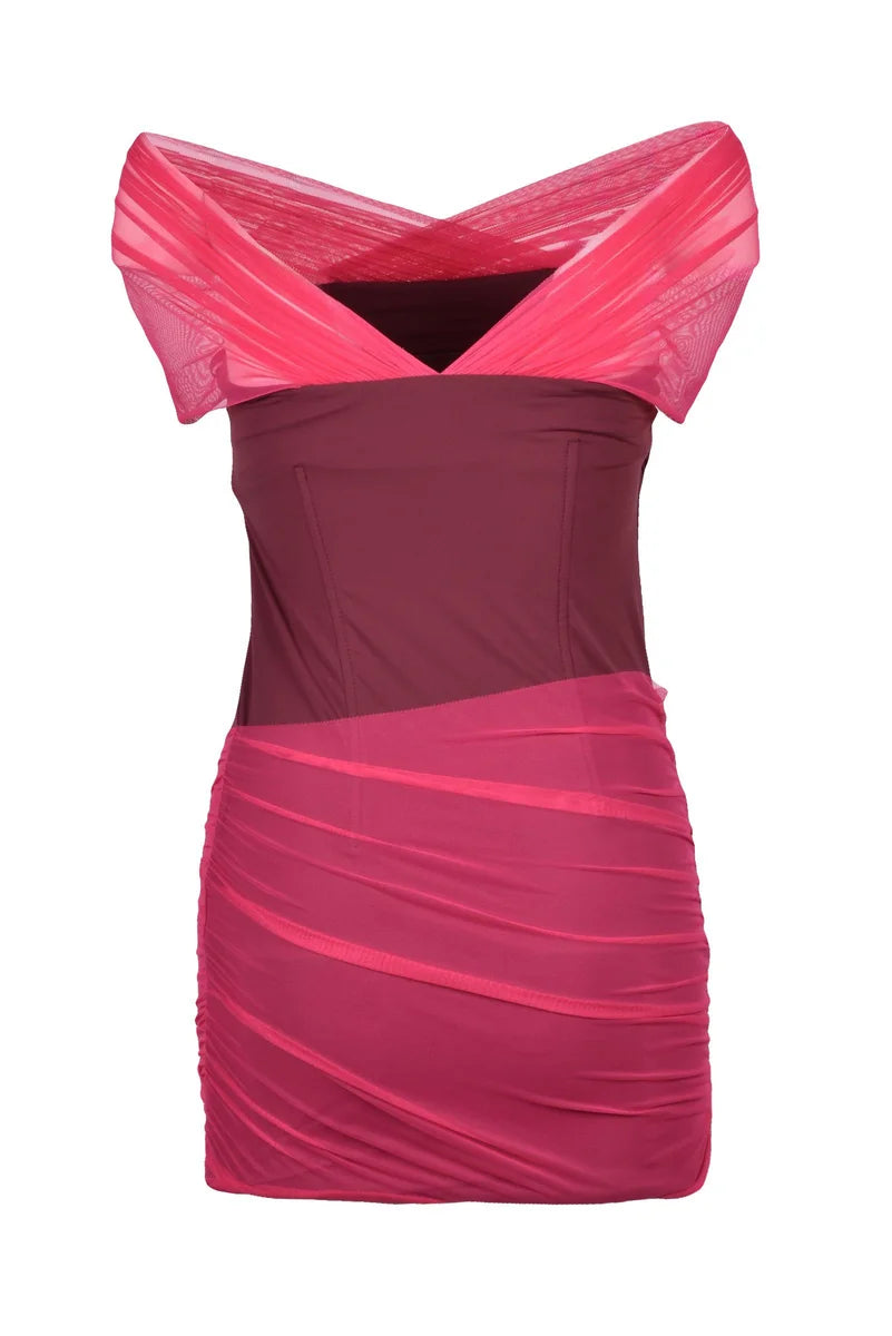 Mini Dress Lycra - Fuchsia