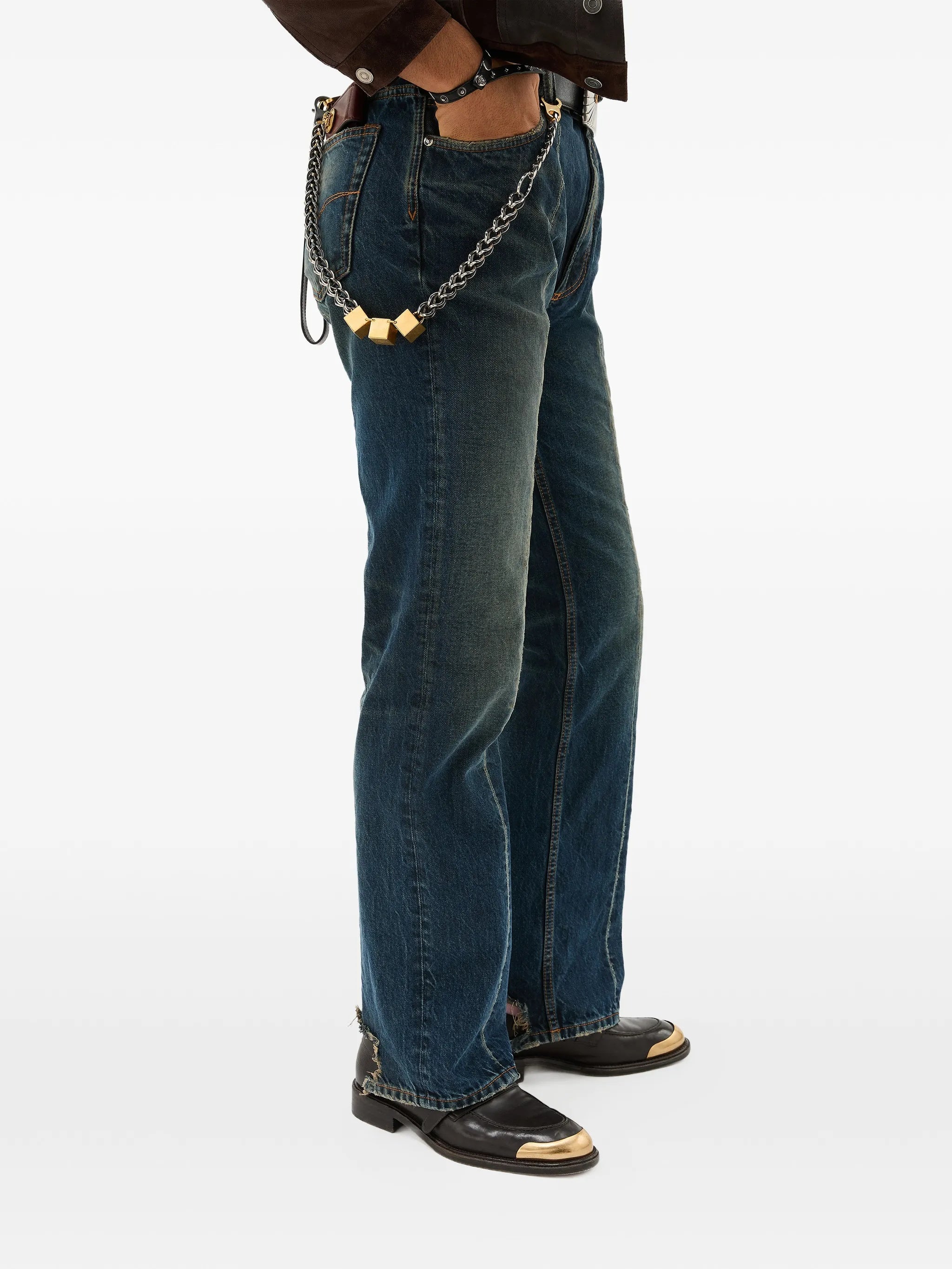 Blue Shibuya Non-Stretch Vintage Denim Jeans