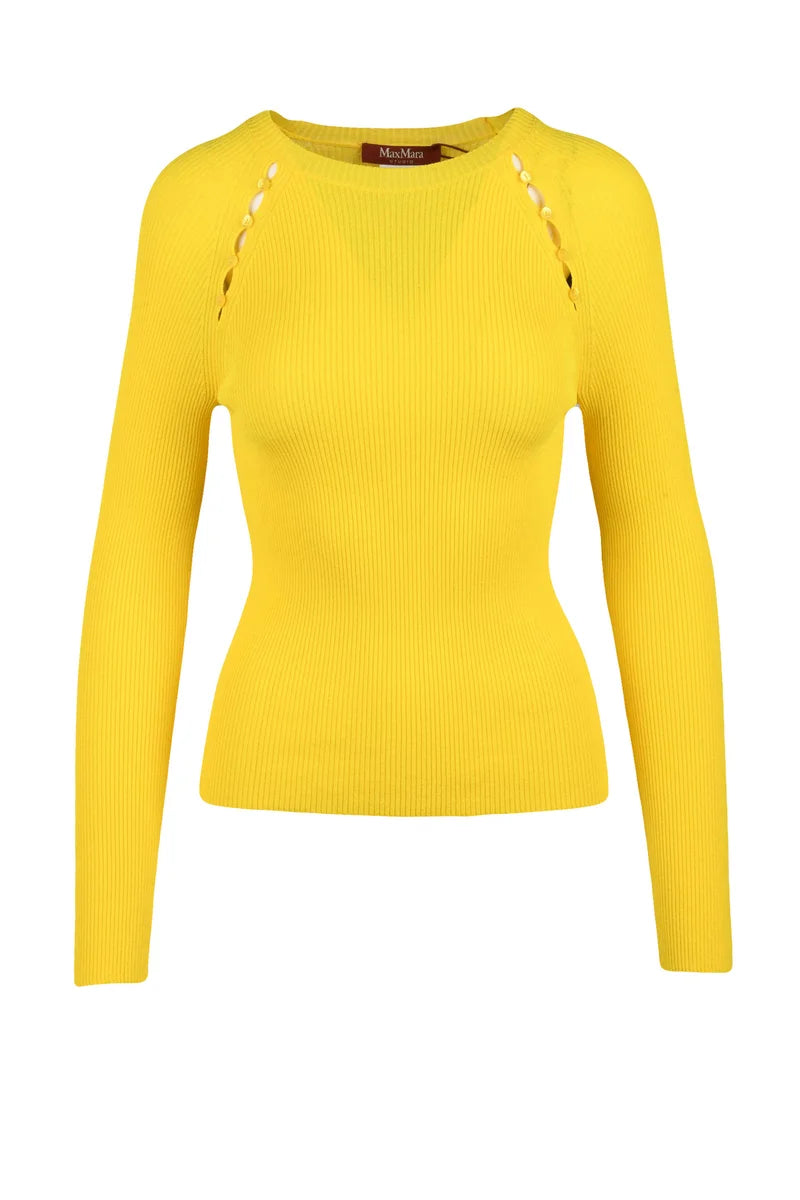 Ribbed Underlayer Top - Yellow
