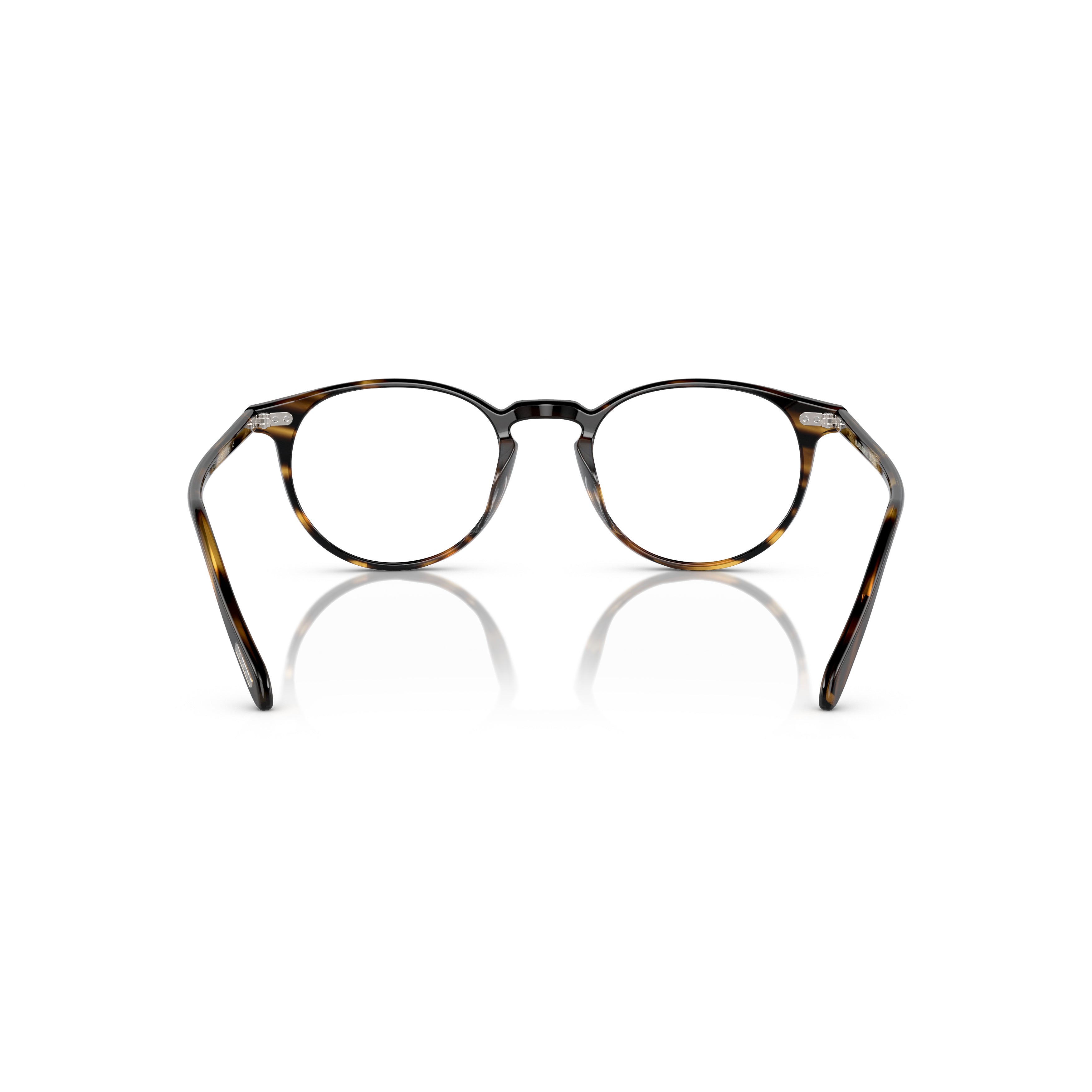 0ov5004 Round Tortoiseshell Frame Eyeglasses with Keyhole Bridge