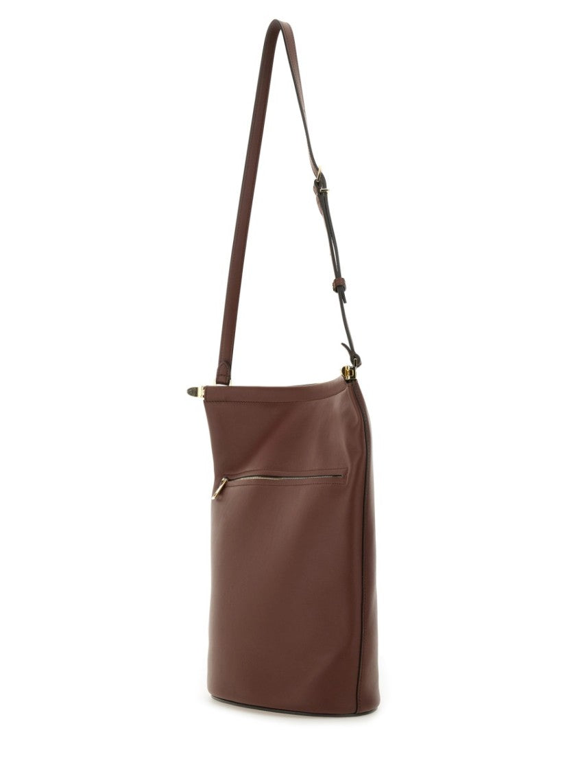 Small Leather Bucket Bag