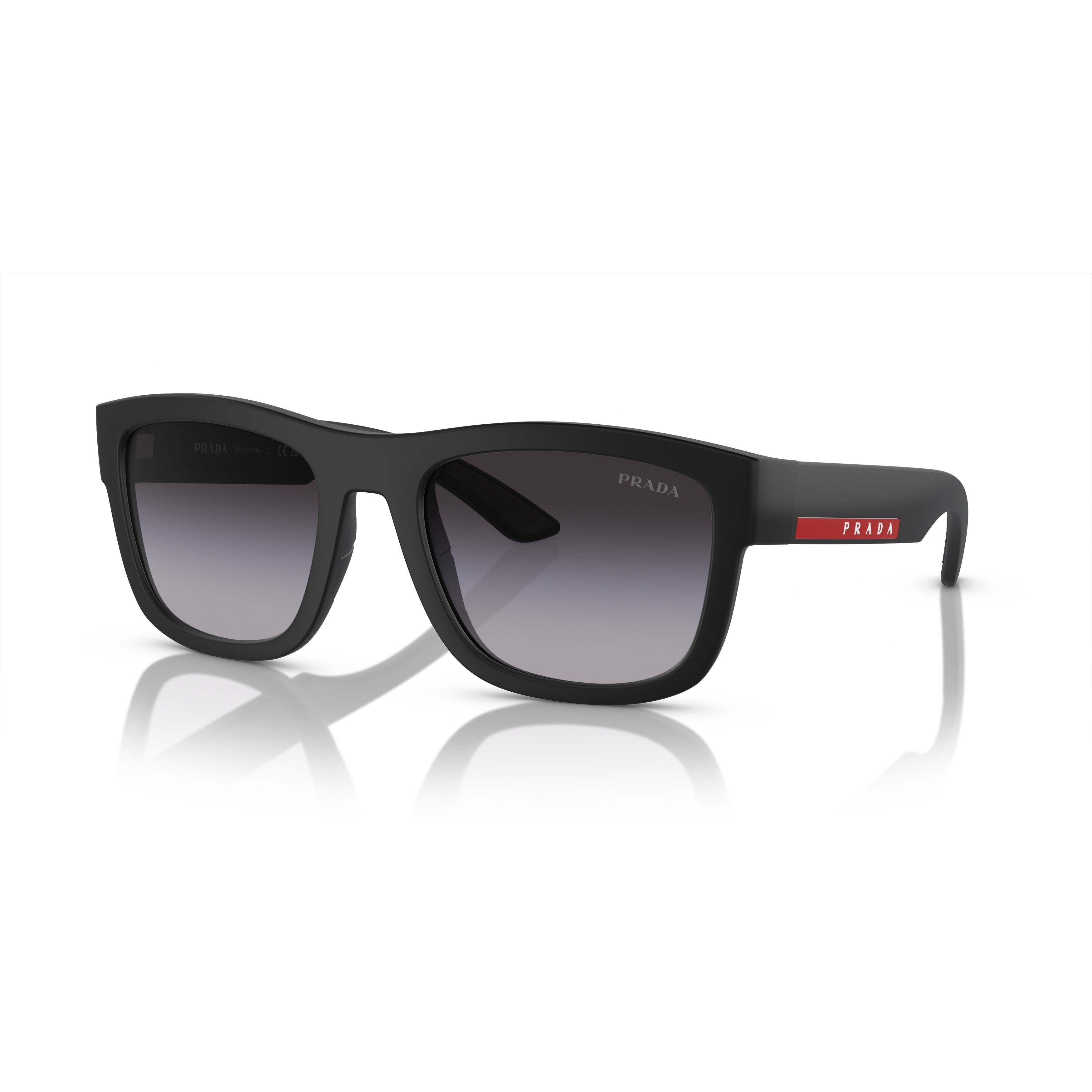 0ps 01zs Rectangular Matte Black Sunglasses