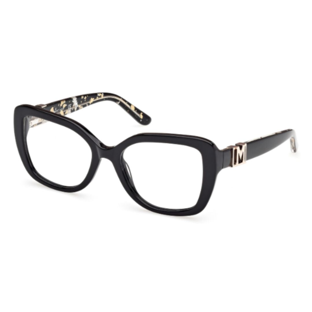 Gm50027 Oversized Square Frame Eyeglasses with Metallic Logo Detail
