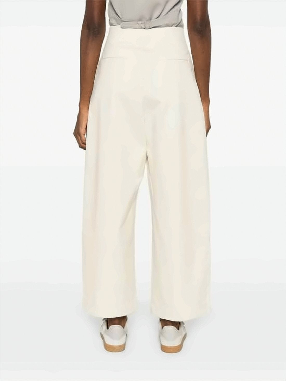 Wide-Leg Cropped Pants