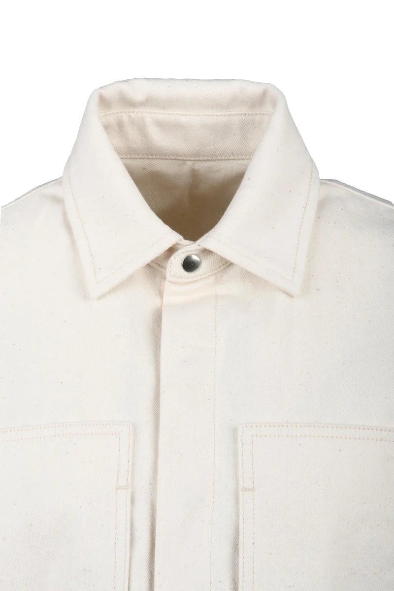 Oversized Cotton Shirt - White