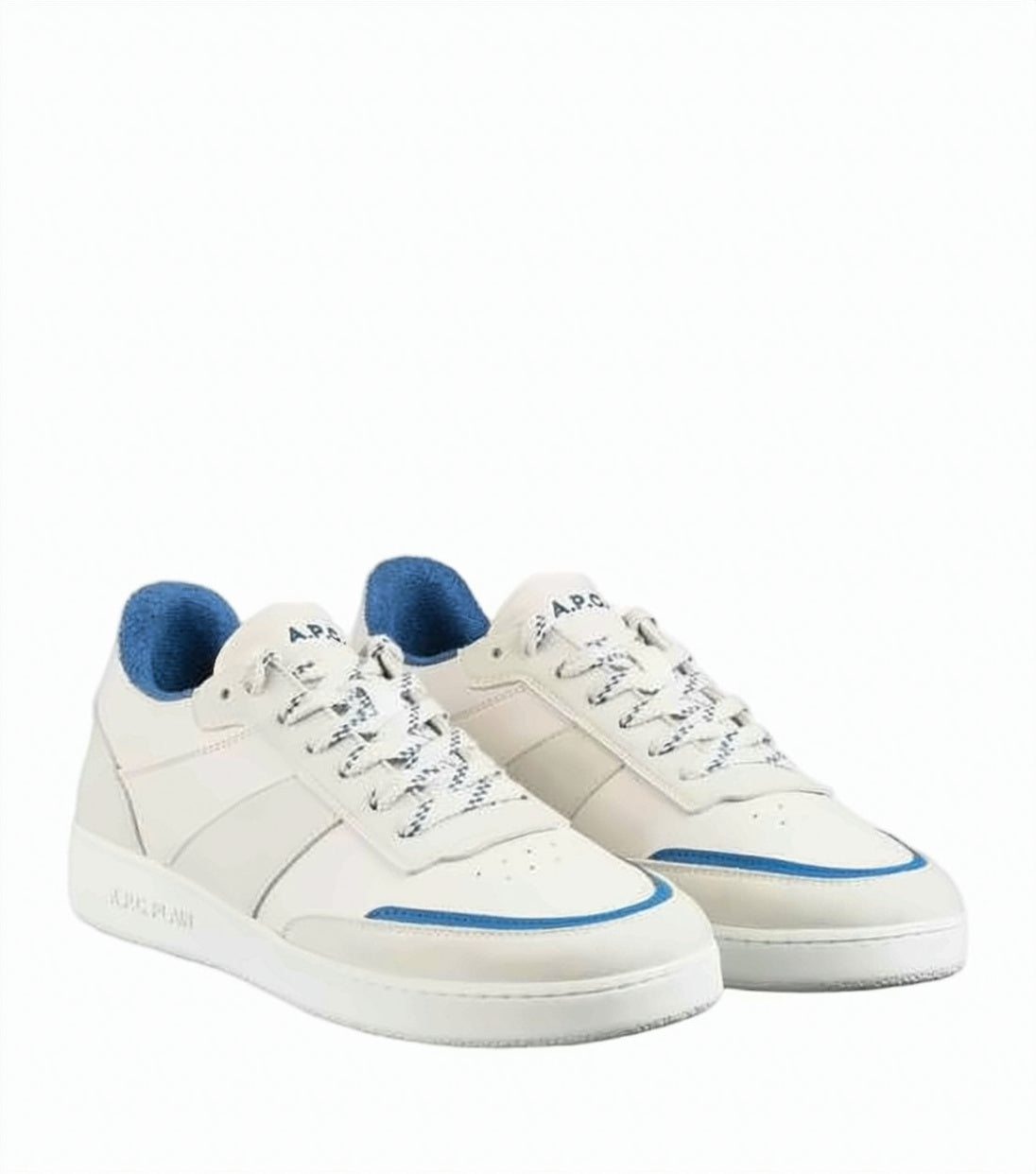 Minimalist White Sneakers with Perforated Toe Box