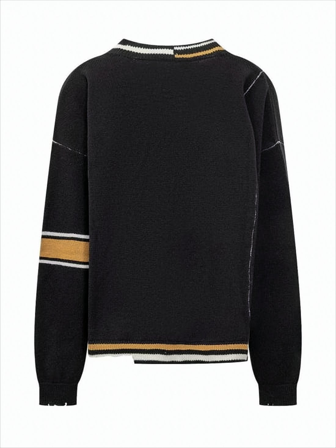 Relaxed Fit V-Neck Wool Sweater