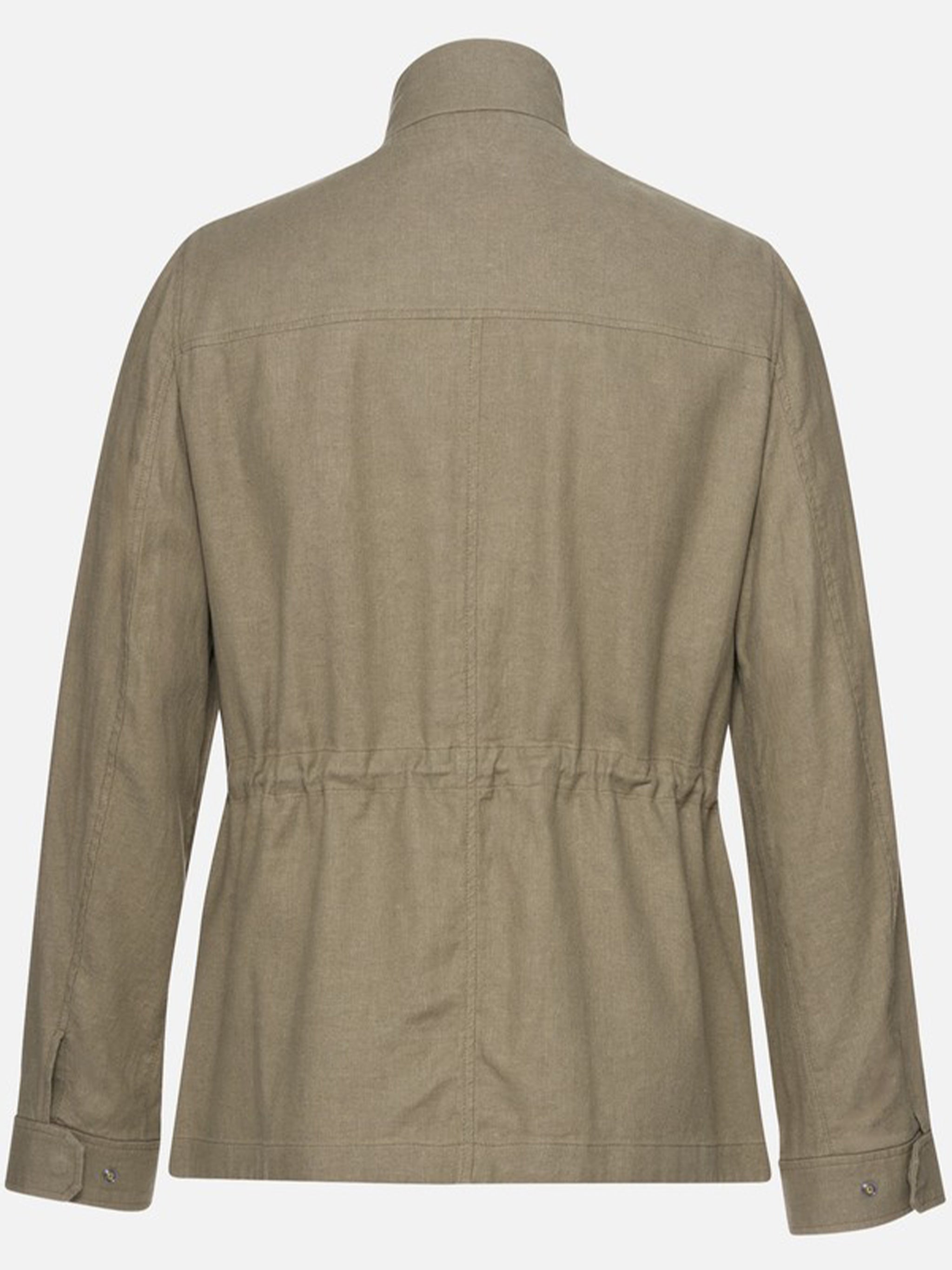Brown Recanati Structured Cotton Utility Jacket