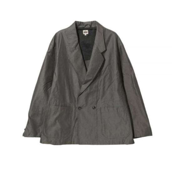 Relaxed-Fit Double-Breasted Suit Set With Textured Finish