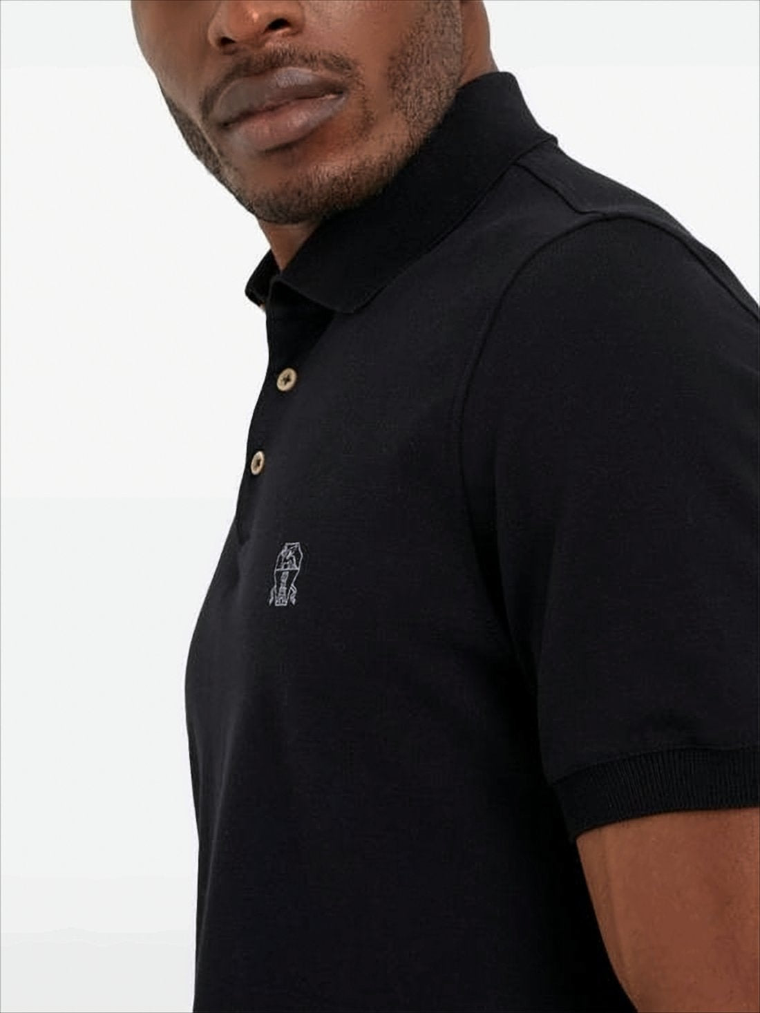 Short-Sleeve Polo Shirt with Traditional Collar
