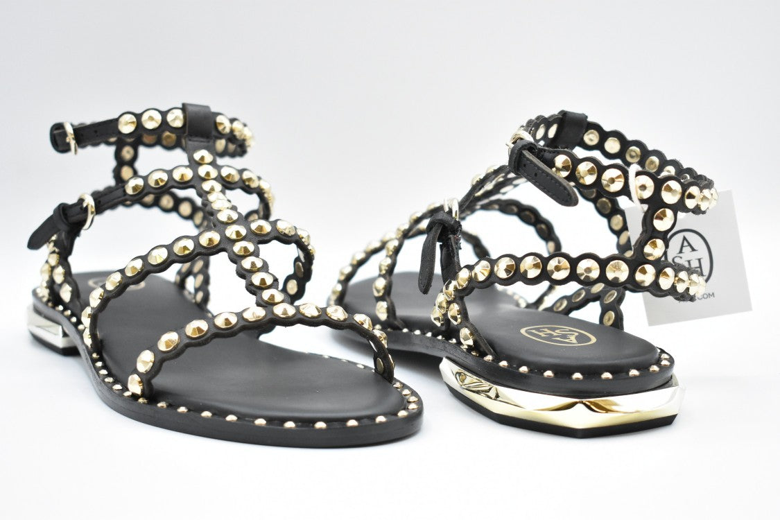 Black Flat Sandals