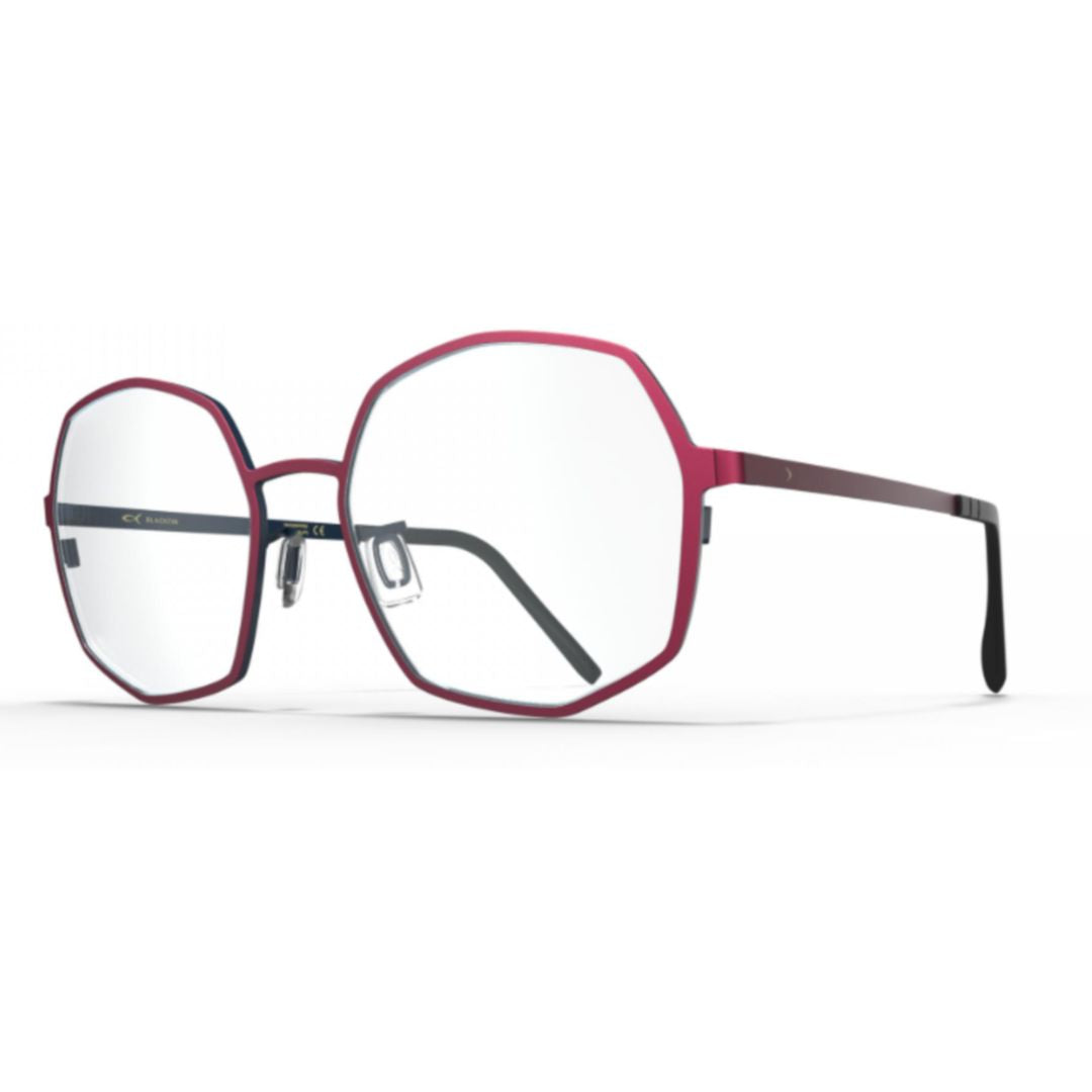 Bf1081 Sable Geometric Frame Eyeglasses in Muted Reddish Tone