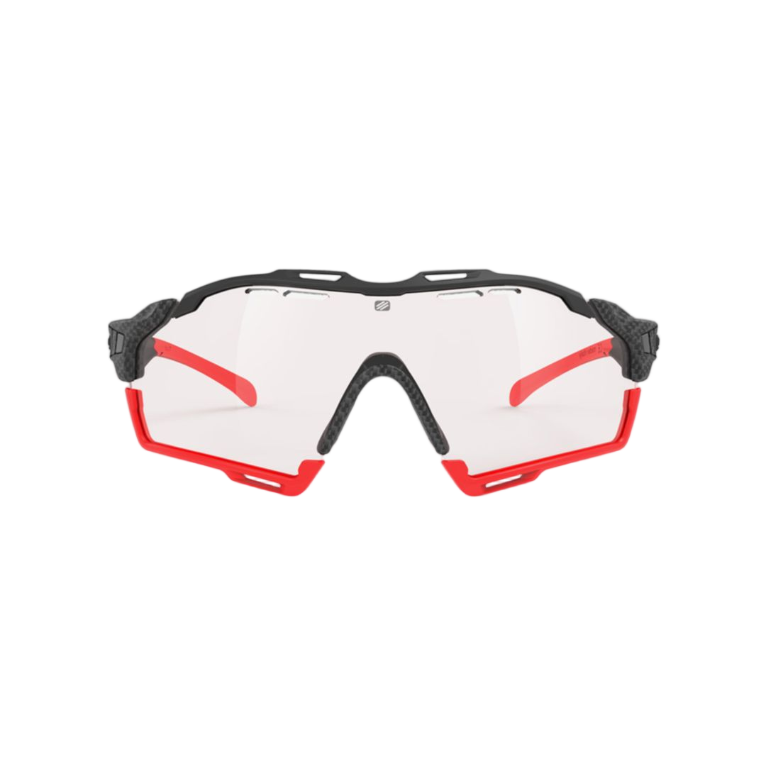 Cutline Carbonium Dynamic Wraparound Sunglasses with Vibrant Accents