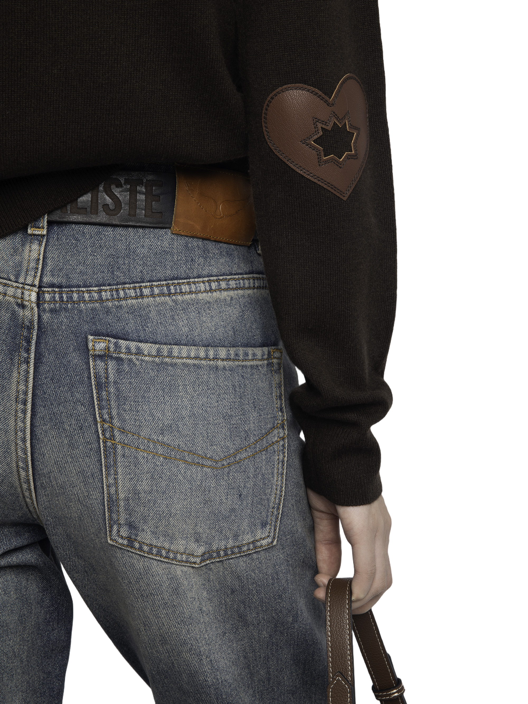 Cici Lc Patch Heart Sweater
