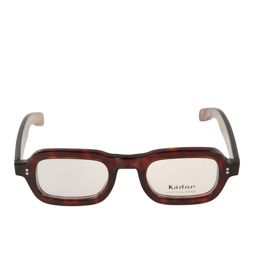 Roky Tortoiseshell Rectangle Frame Eyeglasses with Glossy Finish