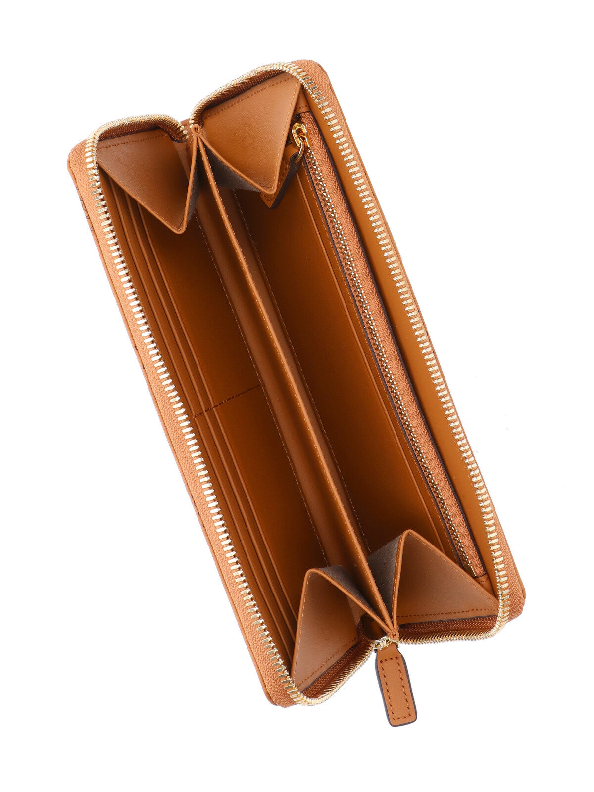 Brown "Visetos" Aren Large Zip Wallet