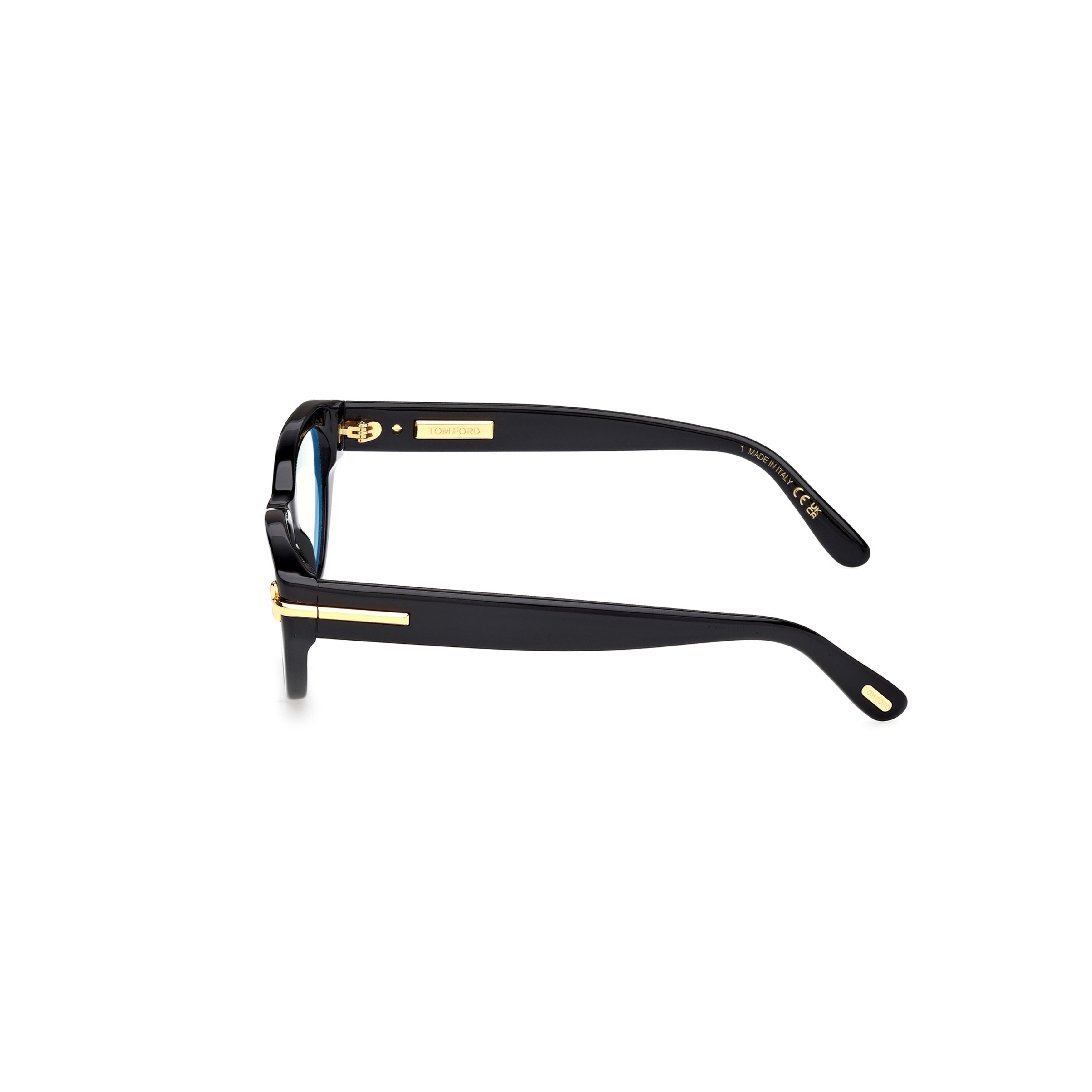 Ft6079-B Glossy Black Cat-Eye Eyeglasses