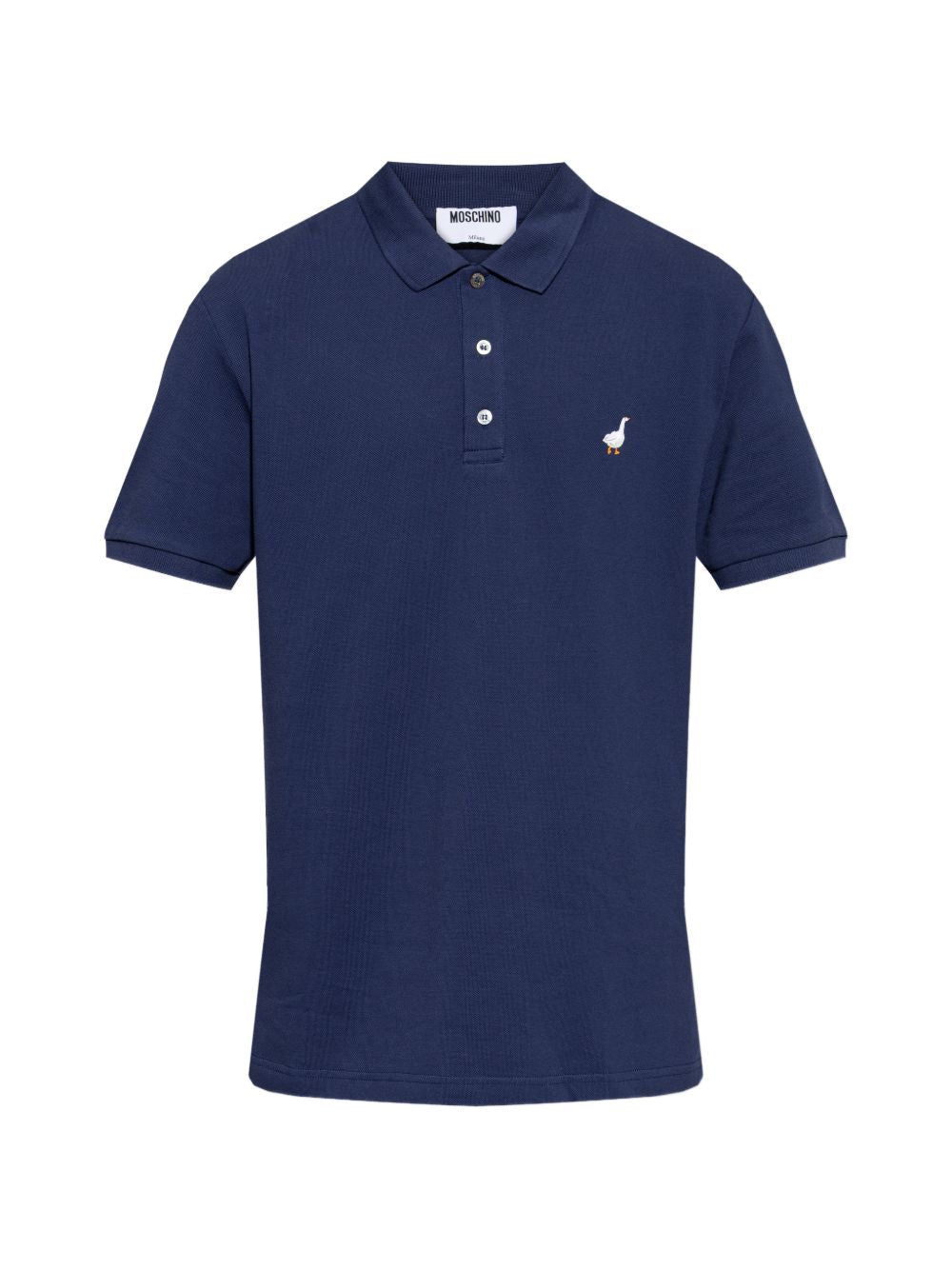 Silk-Nylon Blend Polo Shirt With Embroidered Goose Emblem