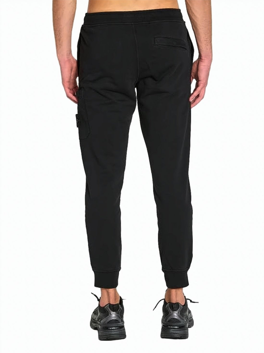 Straight Fit Cargo Pants with Ribbed Cuffs and Drawstring Waistband