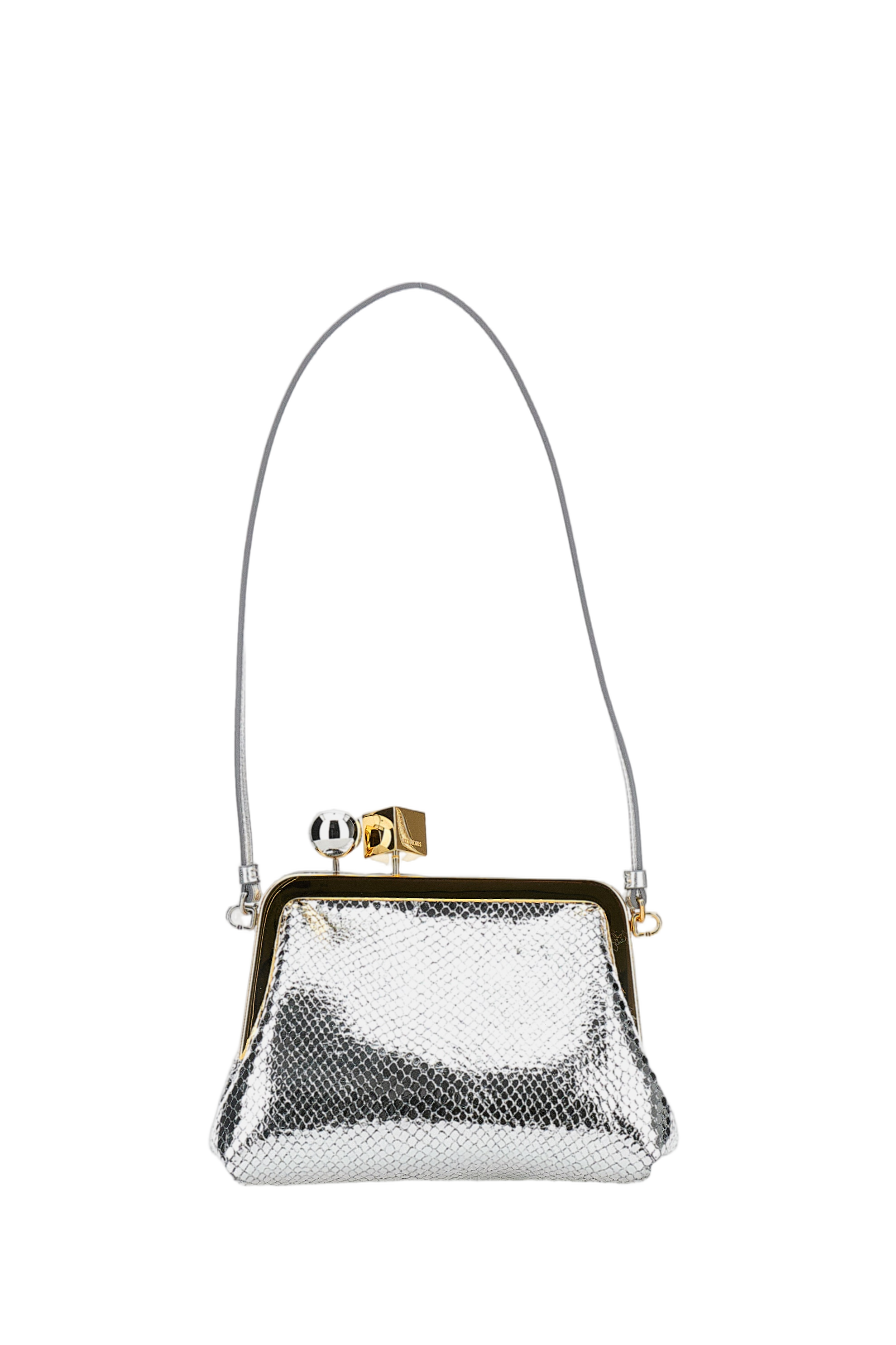 Le Berlingot Snake-Effect Shoulder Bag