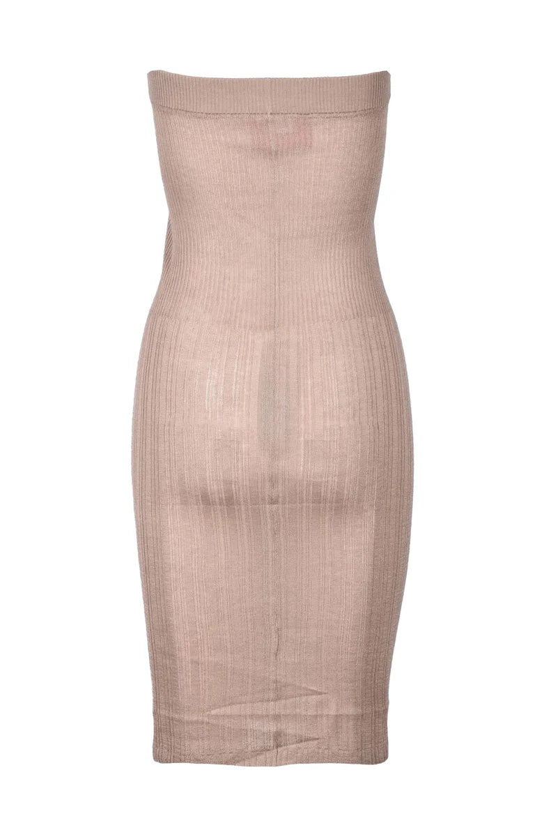 Silk Cashmere Dress - Taupe