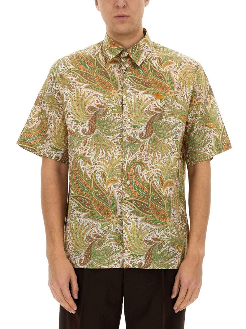 Paisley Over Shirt In Lightweight Cotton