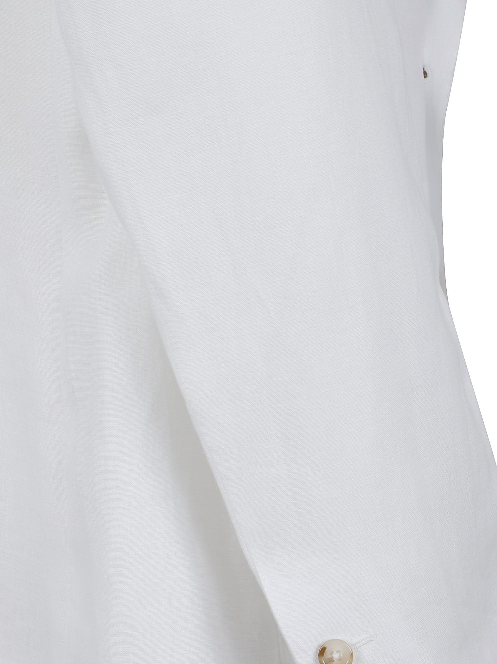 Double-Breasted Linen Blazer with Flap Pockets
