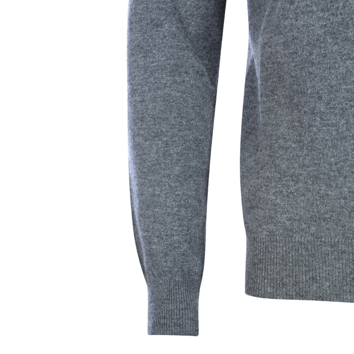 Classic Turtleneck Sweater in Fine Knit Grey
