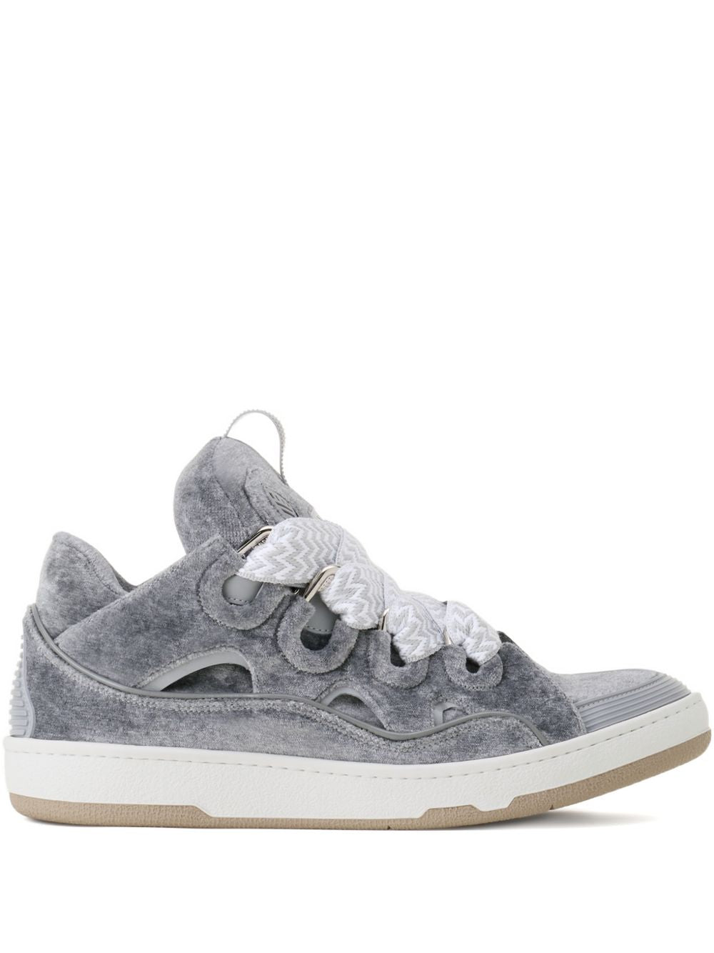 Grey Cut-Out Detail Sneakers