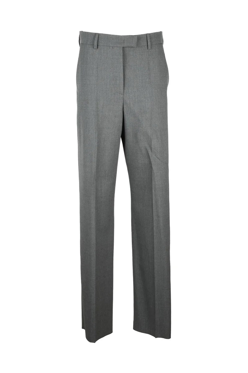 Virgin Wool Trousers - Grey