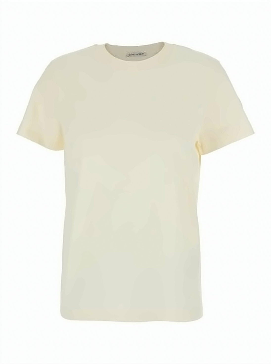 Cropped Short-Sleeved T-Shirt with Horizontal Stripe