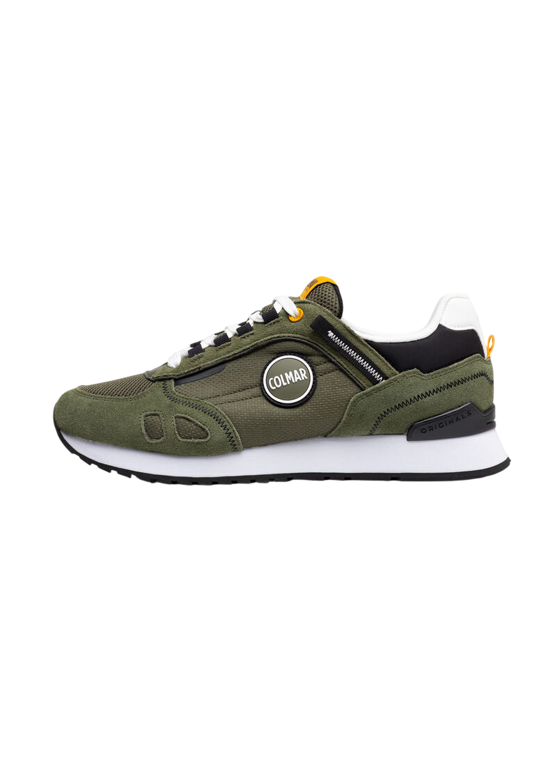 Breathable Nylon Sneakers with Suede Accents