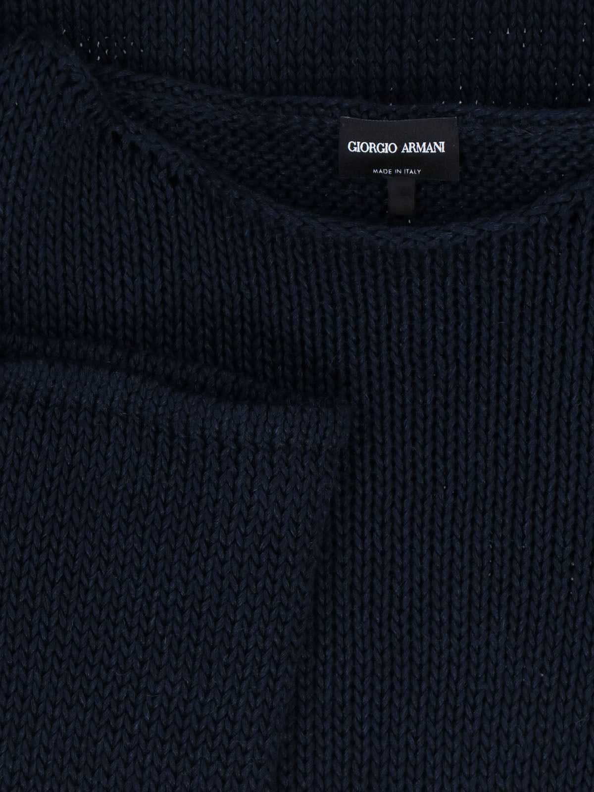 Linen And Lyocell Sweater Dark Blue