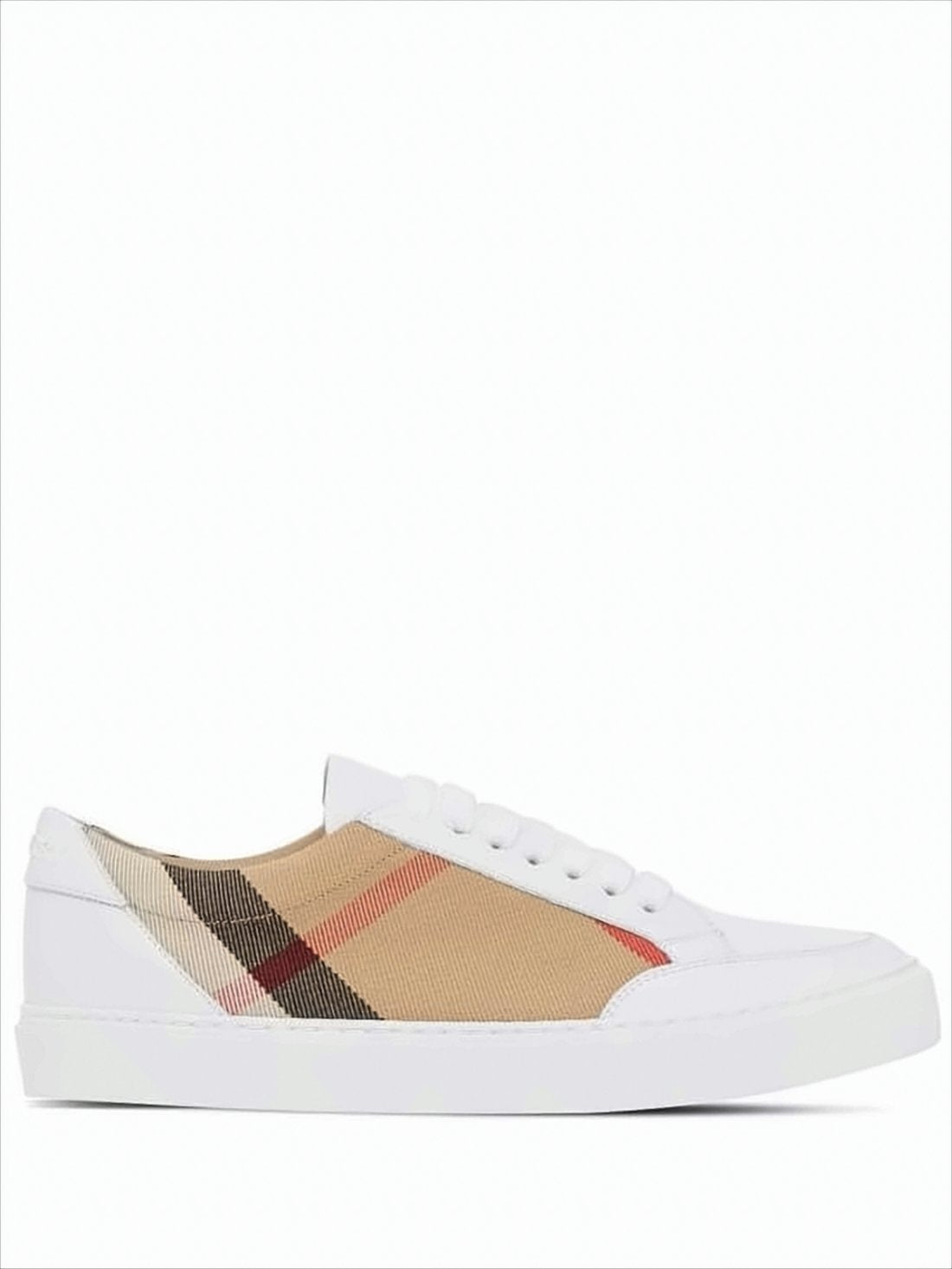 Low-Top Sneakers with Classic Check Pattern