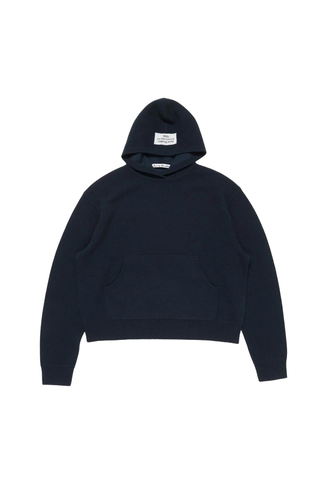 Relaxed Fit Knit Sweater with Hood