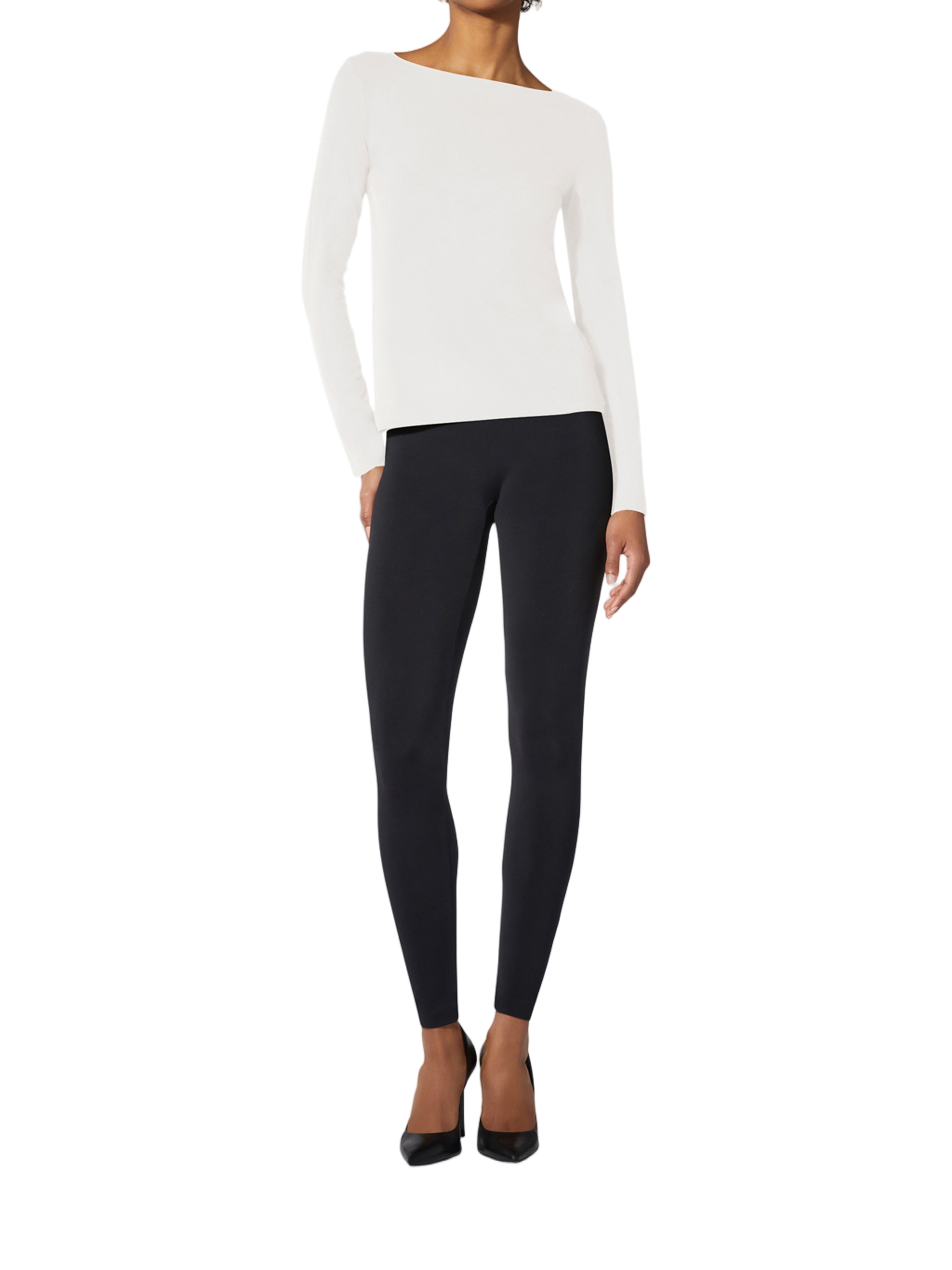 White Pure Top Long-Sleeve Seamless Top
