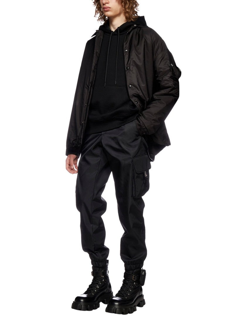 Straight Pants With Tailored Fit And Cargo Pockets