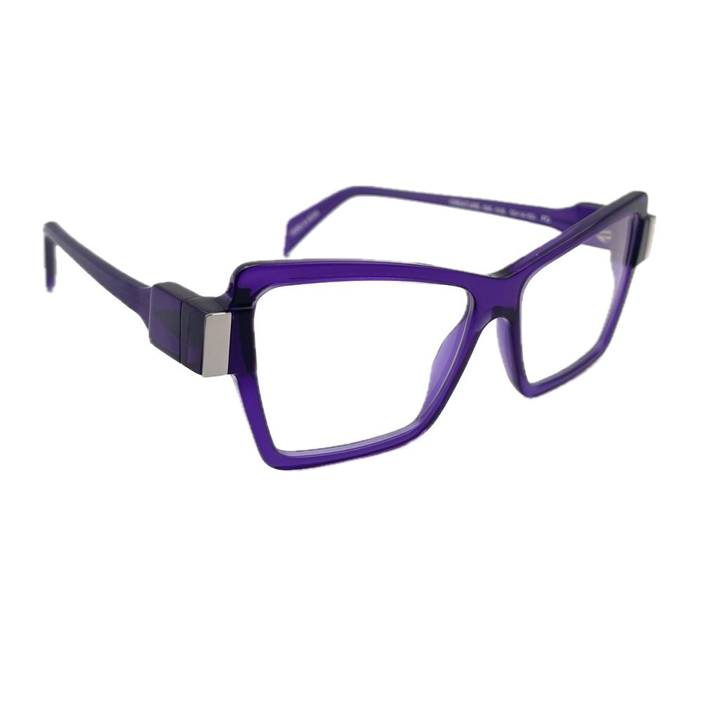 Creature 095 Przeźroczyste Fioletowe Okulary Przeciwsłoneczne w Kształcie Motyla