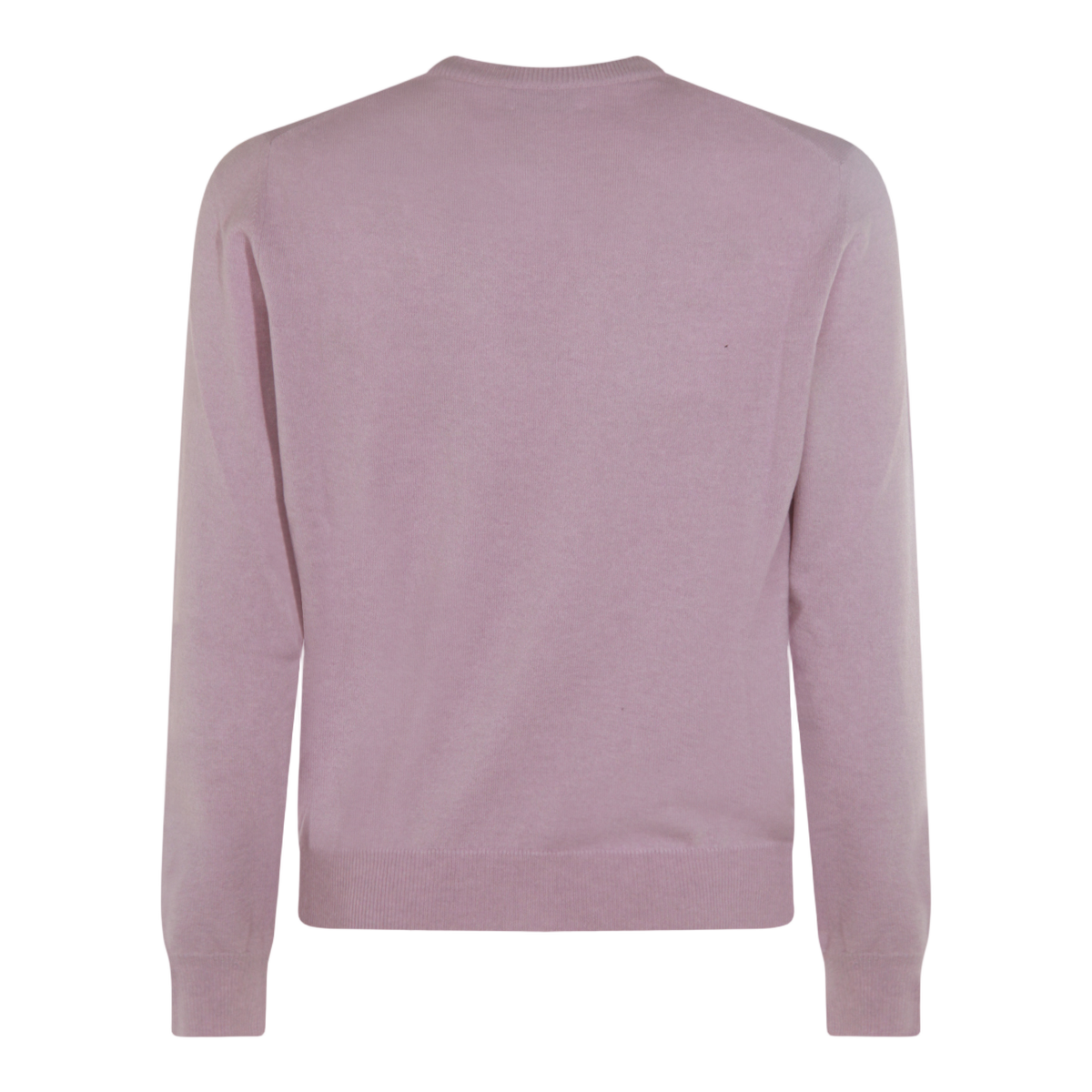Fine-Knit Crew Neck Sweater with Ribbed Finish
