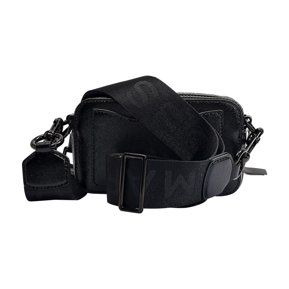 The Snapshot Crossbody - Black - Leather