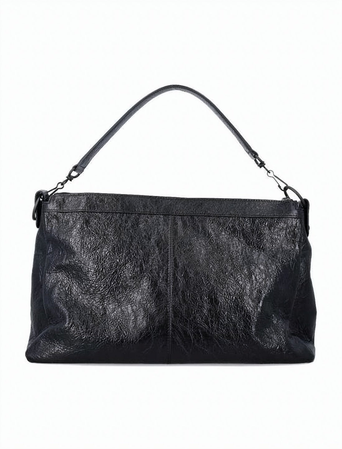 Textured Lambskin Tote Bag with Zip Pocket