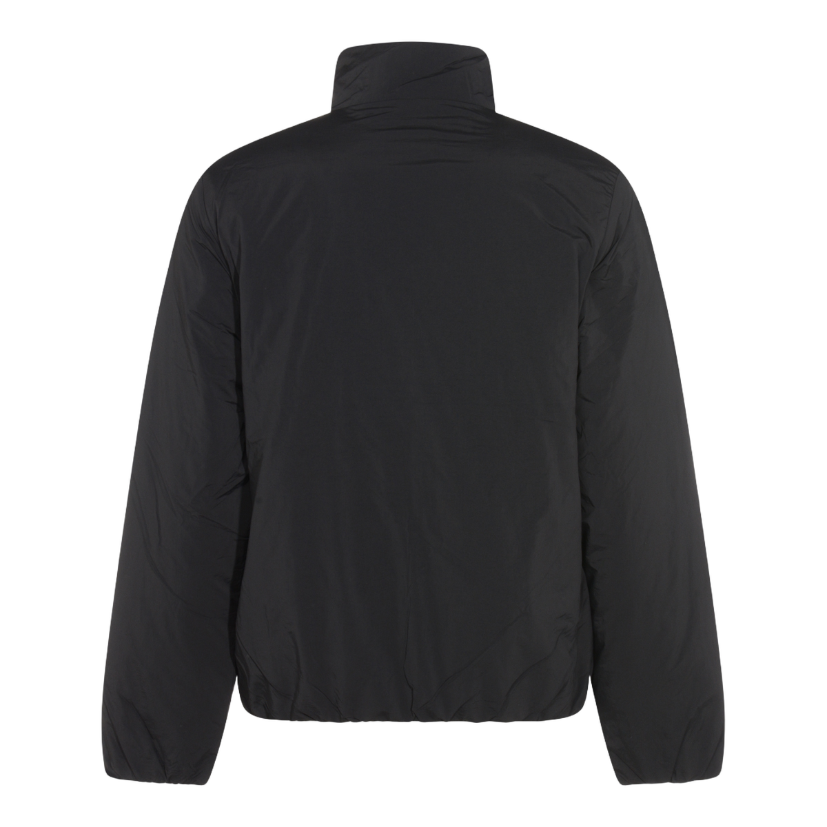 Black Casual Jacket with High Collar