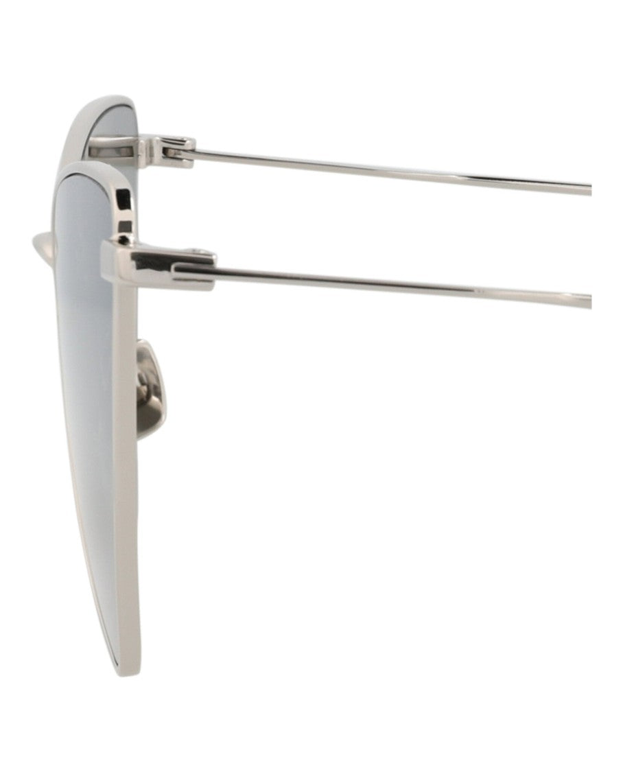 Cat Eye-Frame Metal Sunglasses