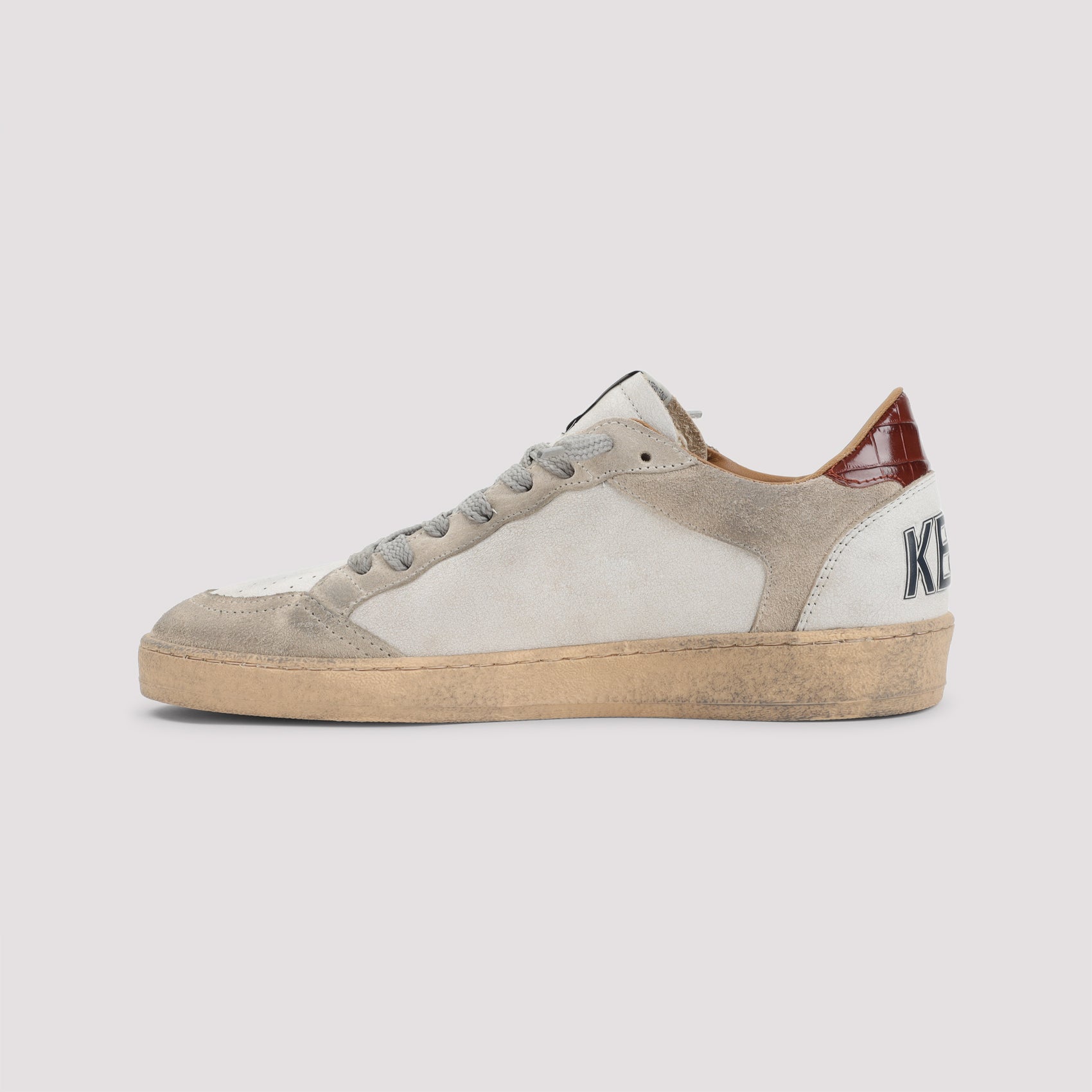 Leather Sneakers with Vintage Aesthetic