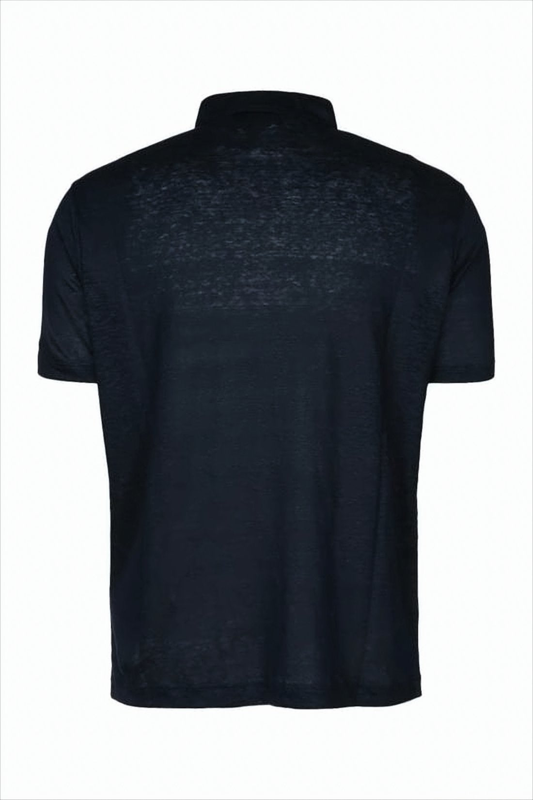 Lightweight Linen Polo Shirt with Classic Collar