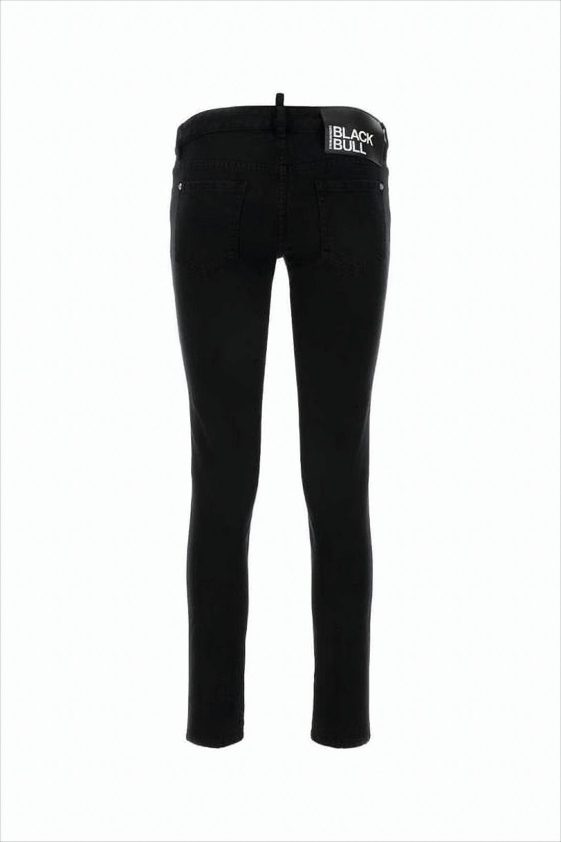 Slim-Fit Cropped Denim Pants