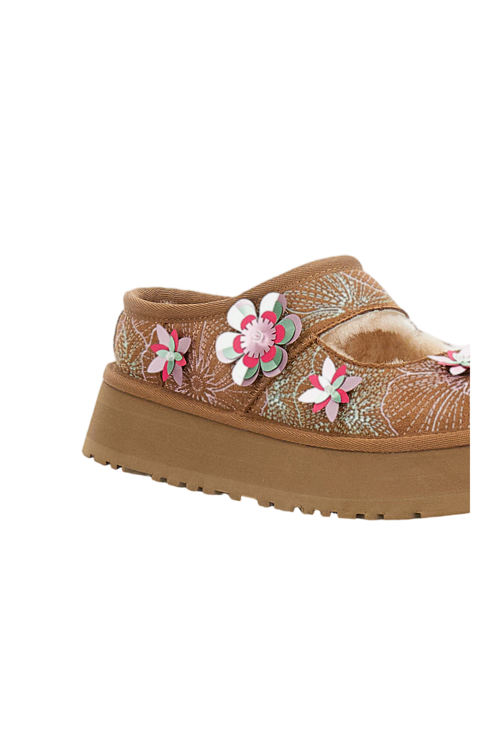 Brown Bea Mary Jane Meadow Suede Shoes